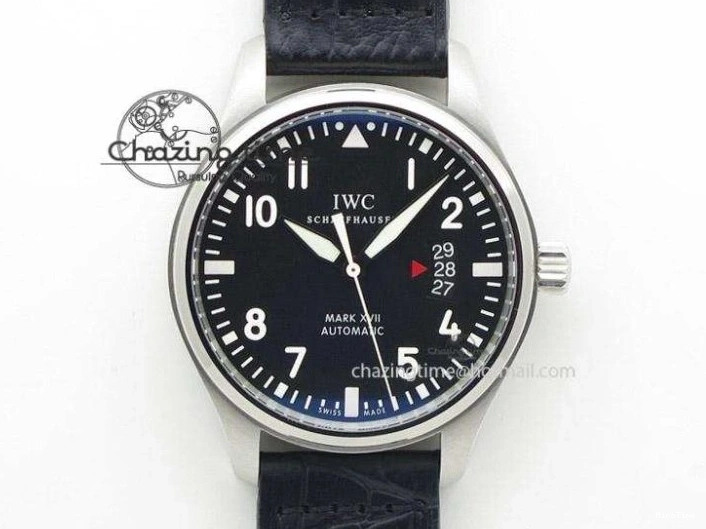 MIROTIME 0105 Reliable Big Pilot “Markus Buhler” IW5003 Turbine V6F Best Edition Blue Dial On Leather Strap A 7324